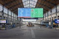 Budapest Nyugati Train Station Screen. Hungary Royalty Free Stock Photo