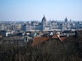 Budapest panorama with the Hungarian Parliament Building from Ro Royalty Free Stock Photo