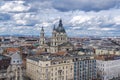 Panorama view of Budapest from a ferris wheel Royalty Free Stock Photo