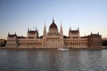 Budapest parlament in sunset Royalty Free Stock Photo