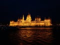 Budapest parlement at night. Royalty Free Stock Photo