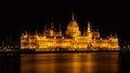 Budapest Parliament Building in night Royalty Free Stock Photo