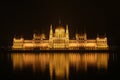 Budapest Parliament Night Royalty Free Stock Photo