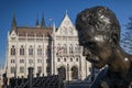 Budapest Parliament and monument Royalty Free Stock Photo