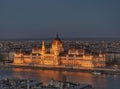 Budapest Parliament, night Royalty Free Stock Photo