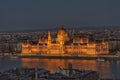 Budapest Parliament, night Royalty Free Stock Photo