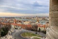 Budapest Parliament view from the Fisherman`s Bastion. Royalty Free Stock Photo