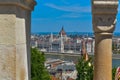 Budapest Parliament view from the Fisherman`s Bastion
