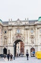 View of Budapest Royal Castle. Courtyard of the Royal Palace in Budapest. Hungary Royalty Free Stock Photo