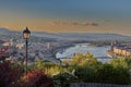 Budapest scene at dusk Royalty Free Stock Photo