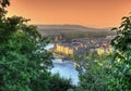 Budapest scene at dusk Royalty Free Stock Photo