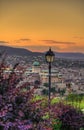 Budapest scene at dusk Royalty Free Stock Photo
