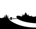 Budapest skyline vector