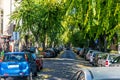 Budapest street in autumn Royalty Free Stock Photo