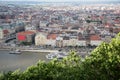 view of Budapest from Mount Gelert Royalty Free Stock Photo