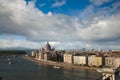 Budapest view from Gellert hill, Hungary Royalty Free Stock Photo