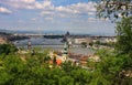 Budapest view from hill Gellert