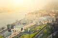 Budapest Winter Mist - Cityscape View Royalty Free Stock Photo