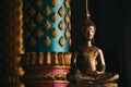 budda gold in temple Royalty Free Stock Photo