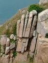 Budda Hand Rock at Po Toi Island Hong Kong Royalty Free Stock Photo