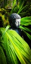 Budda Statue in jungle