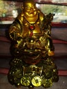 Buddah golden antique statue.