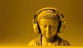 Buddah listening music