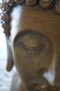 Buddah statue face close up