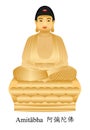 Buddha amitabha isolate