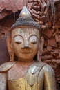 Buddha in ancient stupa