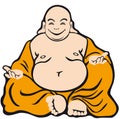 Cartoon character buddha