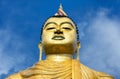 Buddha big statue close-up in the old temple of Wewurukannala Vihara, Dickwella, Sri Lanka