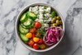 Buddha bowl with grains and vegetables Royalty Free Stock Photo