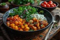 Buddha bowl, healthy and balanced food