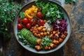 Buddha bowl, healthy and balanced food