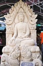 Buddha carving Royalty Free Stock Photo