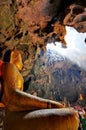 Buddha in a cave Royalty Free Stock Photo