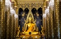 Buddha Chinnarat It is enshrined at the western viharn in Wat Phra Si Rattana Mahathat Woramahawihan. Phitsanulok Province One of Royalty Free Stock Photo