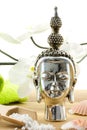 buddha composition with shells and bath products