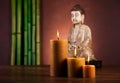 Buddha in Conceptual zen, vivid colors, natural tone Royalty Free Stock Photo