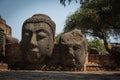 Buddha decay , THAILAND Ruins and Antiques at the Ayutthaya Historical Park