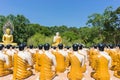 Buddha with disciple at Thai temple Royalty Free Stock Photo