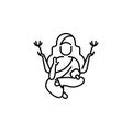 Buddha Diwali icon on white background. Diwali Hindu festival elements for graphic and web design on white background