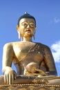 Buddha Dordenma statue on blue sky background, Giant Buddha, Thimphu, Bhutan Royalty Free Stock Photo