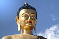 Buddha Dordenma statue on blue sky background, Thimphu, Bhutan Royalty Free Stock Photo