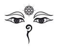 Buddha eyes design