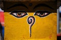 Buddha Eyes, Nepal Royalty Free Stock Photo