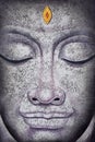 Buddha face acrylic painting Royalty Free Stock Photo