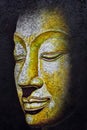 Buddha face acrylic painting Royalty Free Stock Photo