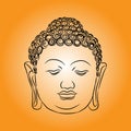 Buddha Face outline